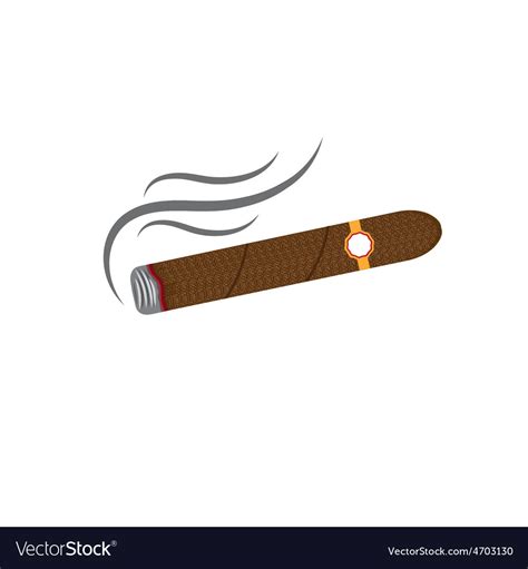 Cigars Isolated On White Background Royalty Free Vector