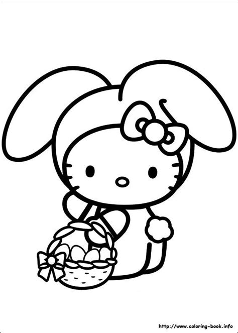 Download 190+ Hello Kitty Easter Bunny Coloring Pages PNG PDF File