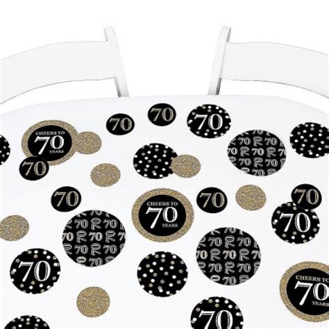 Big Dot Of Happiness Adult 70th Birthday Gold Birthday Party Decors