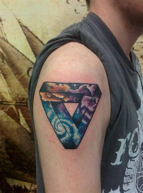 Penrose Triangle With Space Fill Done By Laura Kennedy At Timeless