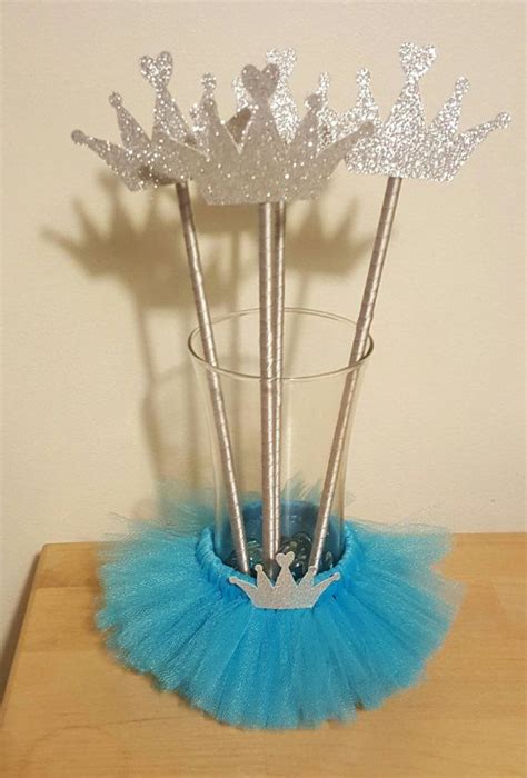 Princess Crown Party Wands Favor Glitter Silver By Colorfultutufun