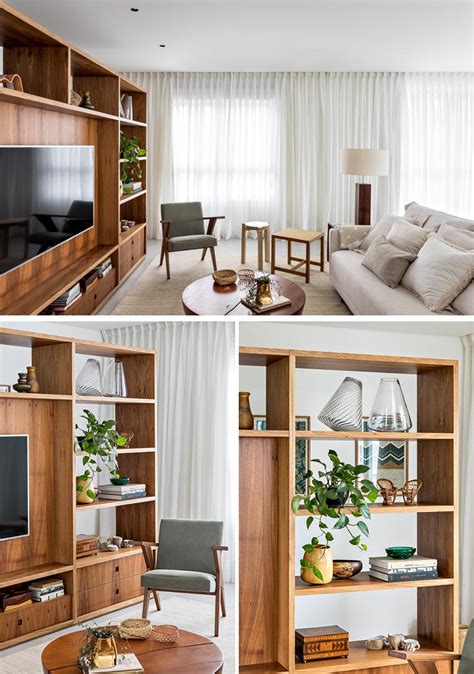 This Tv Is In The Ideal Position By Cleverly Using A Large Room Divider