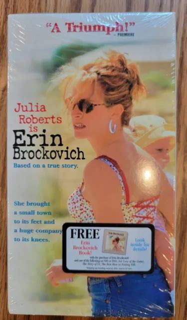 Erin Brockovich Vhs Video Tape Movie Julia Roberts Brand New Sealed