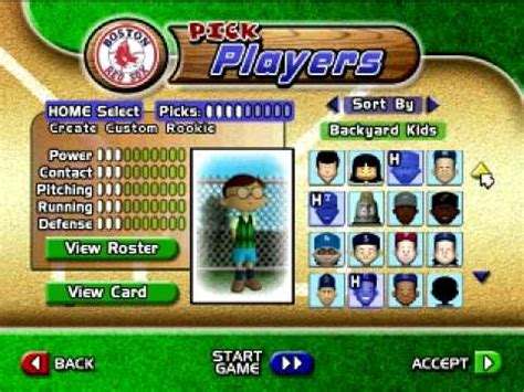 Backyard baseball is a series of baseball video games for children that was released back in 2002 for various gaming consoles including the game boy advance (gba) handheld gaming system. Backyard Baseball 2005 Let's Play Part 1 w/ Team Picking ...