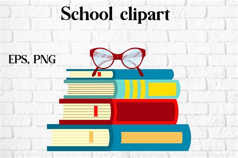 Back To School Clipart Book Clipart Graphic By Svetlanakrasdesign