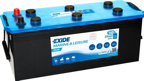 Exide Er660 Dual Marine Battery Exide Leisure Batteries
