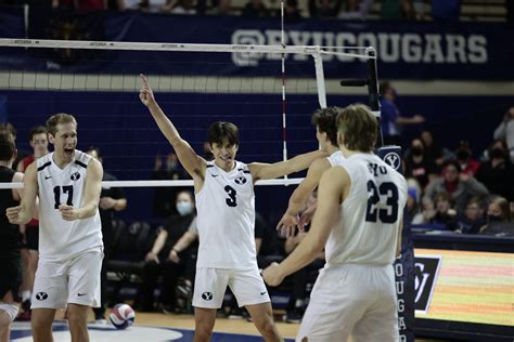 Browne Sparks Byu Mens Volleyballs 5 Set Comeback Win Over Ball State