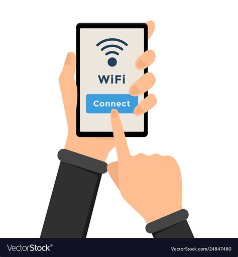 Wifi Wireless Internet Connection Royalty Free Vector Image