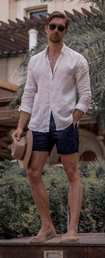 Mens Linen Shorts Outfit Harrison Slade