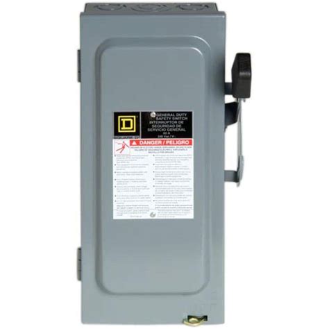 Square D 30 Amp 240 Volt 3 Pole 3 Phase Fused Indoor General Duty