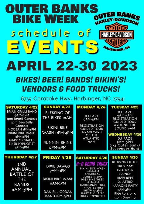 Bike Week Outer Banks Harley Davidson Harbinger North Carolina