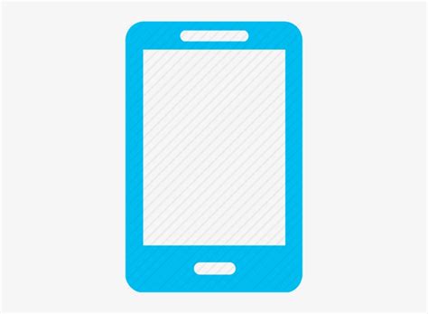 Download Mobile Phone Icon Blue Hd Transparent Png