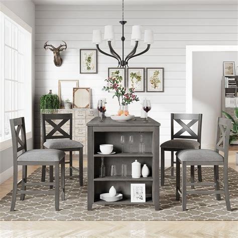 Farmhouse Counter Height Dining Set With Bench Bolanburg Counter