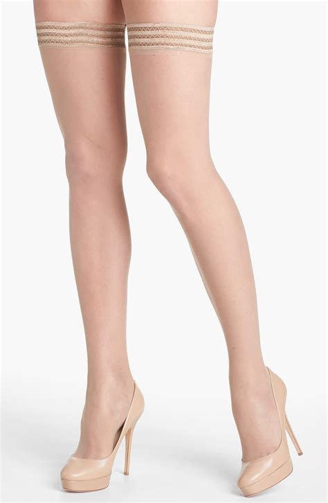 Nordstrom Sheer Thigh High Stay Up Stockings In Natural Lyst
