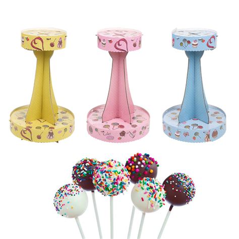 2 Tier Cake Pop Stand Decoration Lollipop Decorating Display Cardboard
