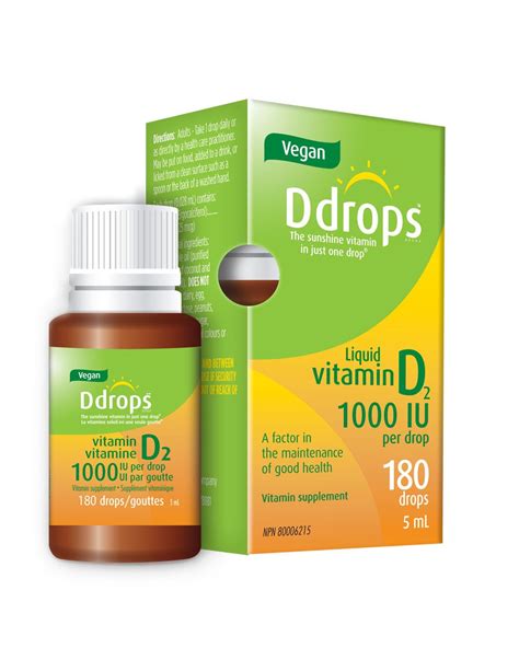 Do not use in larger or smaller amounts or for ergocalciferol may be only part of a complete program of treatment that also includes dietary changes and taking calcium and vitamin supplements. Vegan Ddrops® 1000 IU liquid Vitamin D2 per drop. The ...