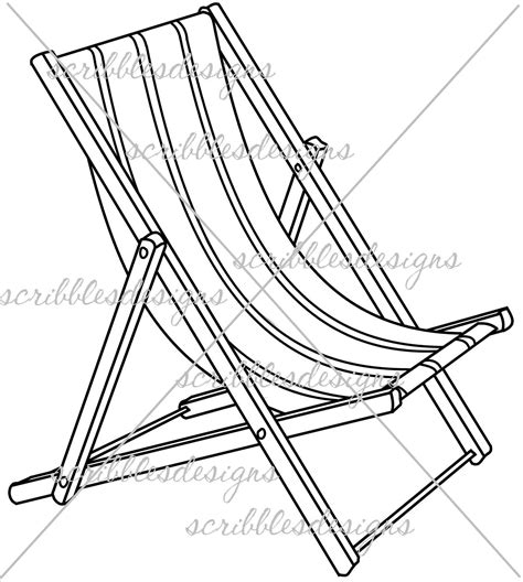Beach Chair Coloring Page at GetColorings.com | Free printable colorings pages to print and color