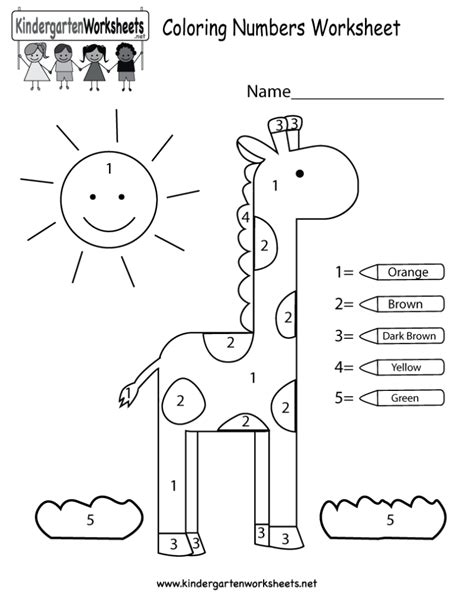Kindergarten Math Coloring Pages - Coloring Home