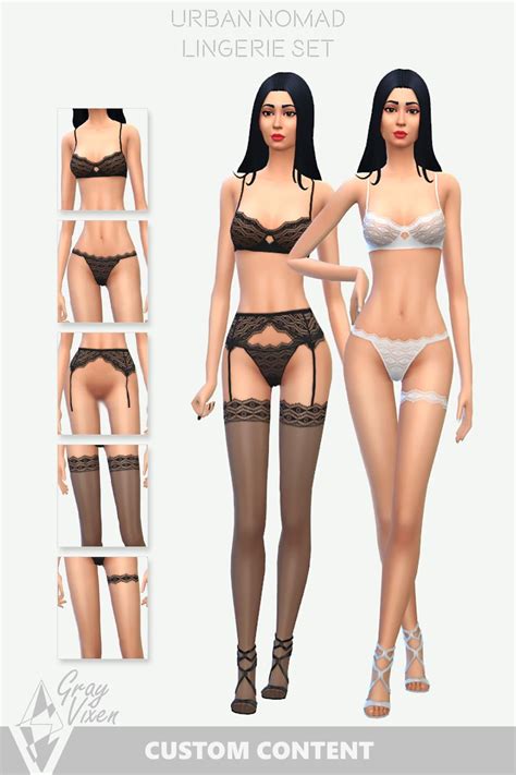 the sims 4 cc urban nomad lingerie set r thesims