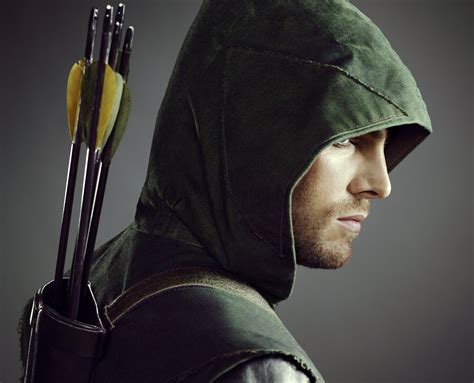 Green Arrow Stephen Amell Face Hood Actor Profile Male The Series