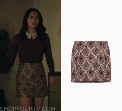Riverdale Season 4 Episode 7 Veronica S Printed Mini Skirt Shop Your TV