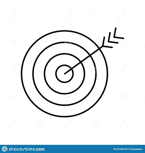 Arrow Hitting The Target Stock Vector Illustration Of Goal 237446156