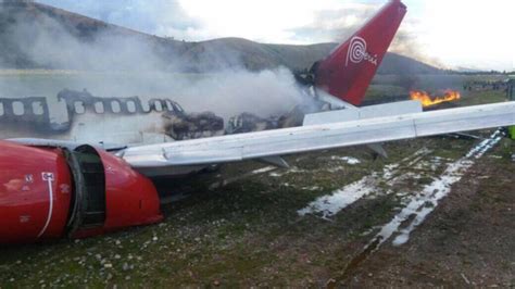 Passengers Escape Injury After Plane Crash Lands Erupts Into Flames