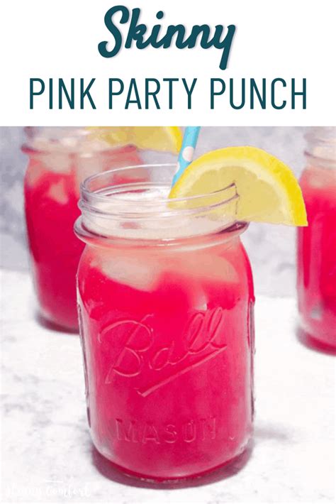 Skinny Pink Party Punch Recipe Pink Party Punches Party Punch