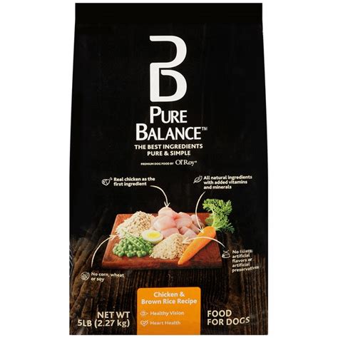 Pure Balance Chicken And Brown Rice Recipe Dog Food 5 Lb Instacart