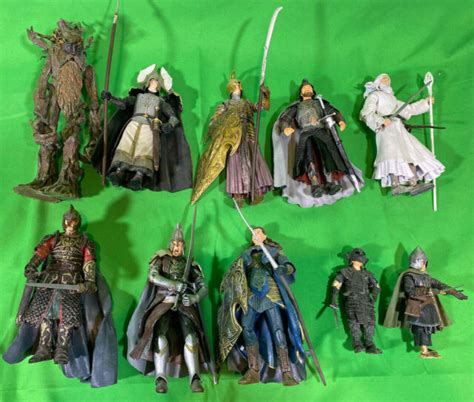 Lord Of The Rings Lotr Quality Action Figure Lot 10 Figures Ebay