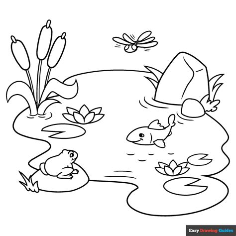 Printable Pond Habitat Coloring Page Sketch Coloring Page The Best Porn Website