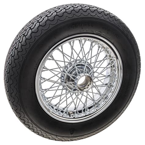 Wire Wheels 15x45 And Tyres 165vr15 60 Spoke Chrome