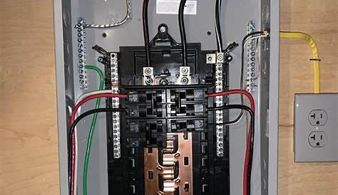 breaker sub panel wiring diagram