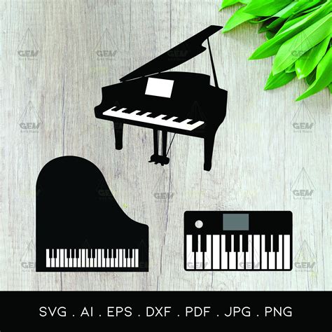 Piano Svg Grand Piano Svg Keyboard Svg Music Svg Bundle Etsy Nederland