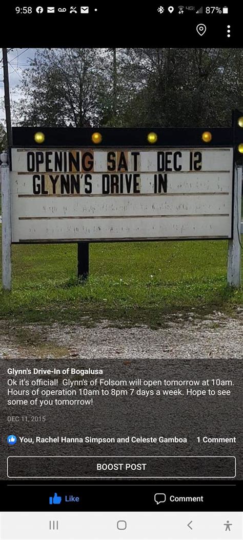 Glynns Drive In Of Franklinton Home