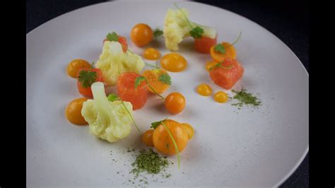 Nutritious, beautiful and very delicious. Plating Food #49 | Smoked salmon, orange puree ...