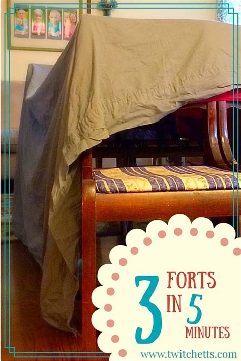 How To Build Forts In 5 Minutes Or Less Twitchetts