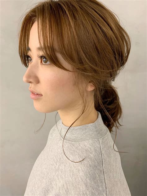 伸ばしかけ前髪×ポニーテールでおしゃれ見せワンランクアップ ...