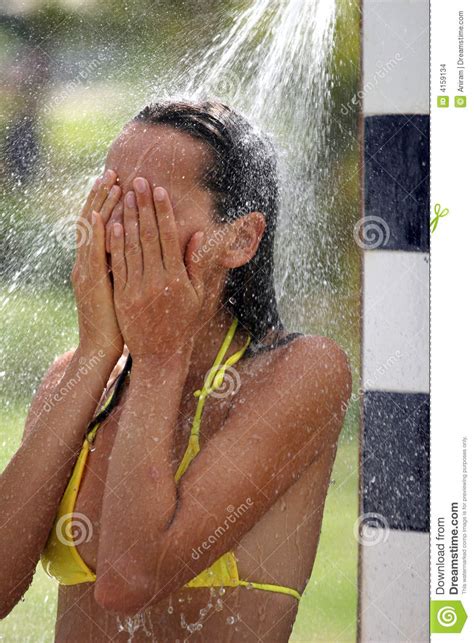 Fresh And Cool Shower Stock Images Image