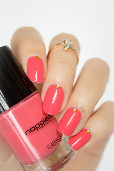 flamingo colour nail polish - SoNailicious