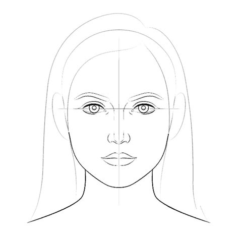 Рисунок лицо девушки Рисунок Нарисовать лица Рисовать