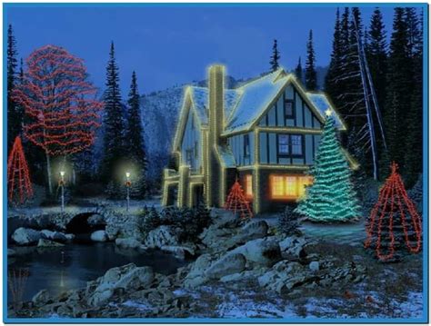Free Download 3d Christmas Cottage Animated Wallpaper 663x503 For