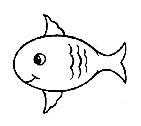 Hitam Putih16 Mewarnai Gambar Ikan Sederhana Kataucap