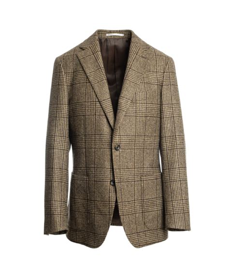 Brown Glen Plaid Sport Coat With Navy Flannel Pants He Spoke Style
