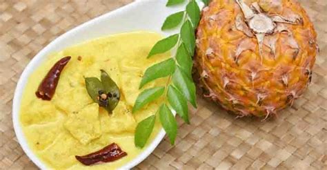 Sadhya is typically served as a traditional dish for onam, the state festival of kerala. Pineapple kichadi | Pachadi | Onam | Sadya | Recipes ...