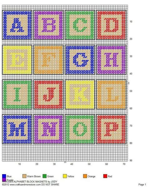 Plastic Canvas Patterns Plastic Canvas Letters Cross Stitch Letters