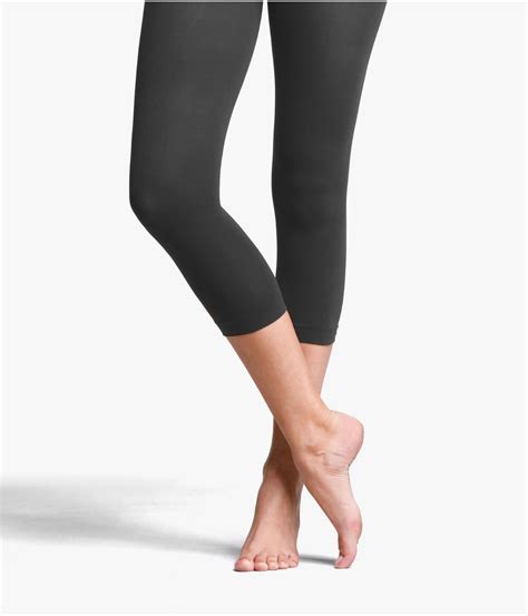 Express Opaque Capri Tights In Gray Lyst