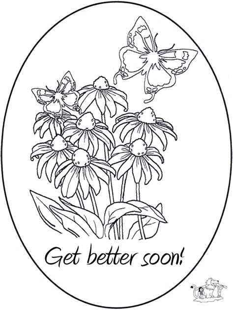 Get well soon coloring pages to download and print for free