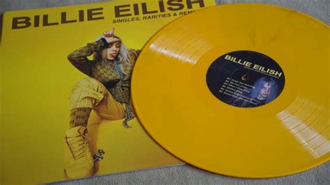 Billie Eilish Singles Rarities And Remixes Vinyl Lp Record Unboxing
