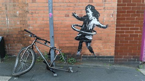 Sotheby's presents works of art by banksy. Banksy claims Nottingham hula-hooping girl artwork - BBC News